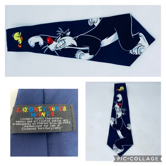 Warner Bros. Other - LOWEST Warner Bros. Looney Tunes Sylvester and Tweetie Blue Tie